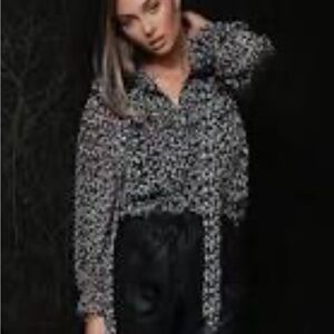 NWT Women’s Small Bishop + Young Burnout Selena Poet Blouse